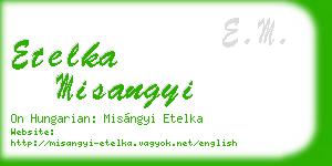 etelka misangyi business card