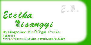 etelka misangyi business card